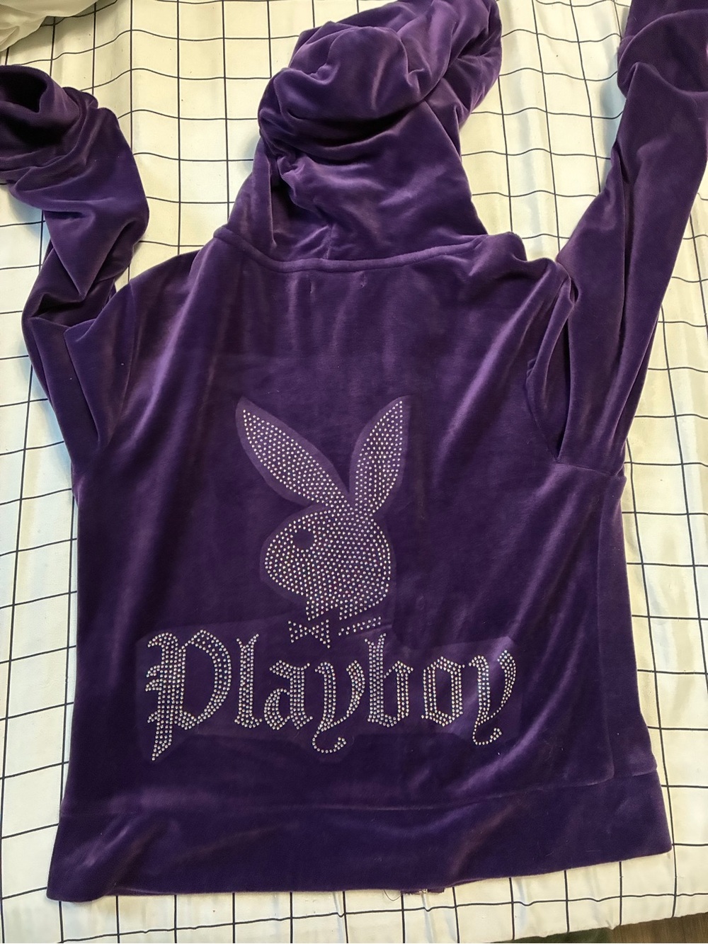 Playboy Purple Velour tracksuit
